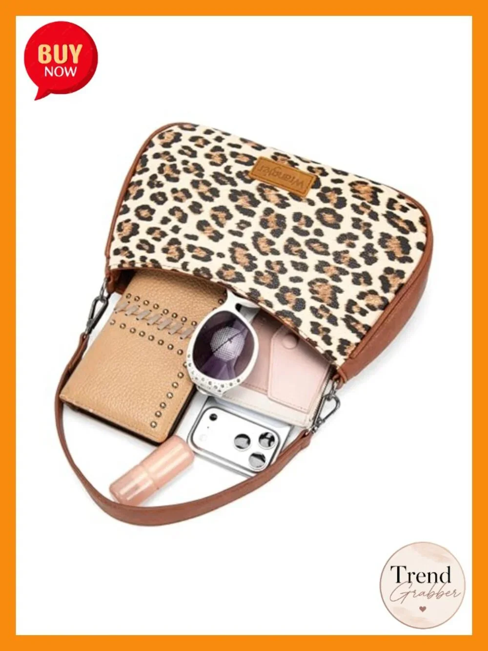 Aztec Print Faux Leather Hobo Bag with Detachable Crossbody Strap